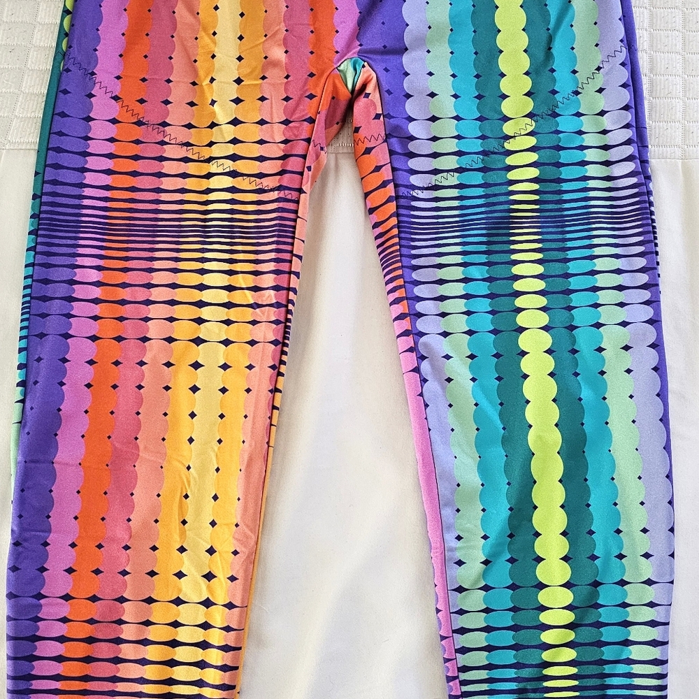YITTY, L,  multicolor leggings, NWT/never worn